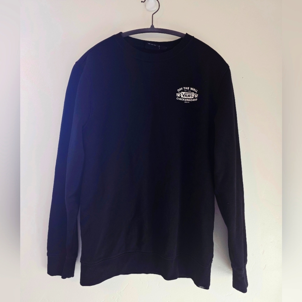 Vans Crew Neck Sweatshirt | Checkerboard Graphic | Men’s S